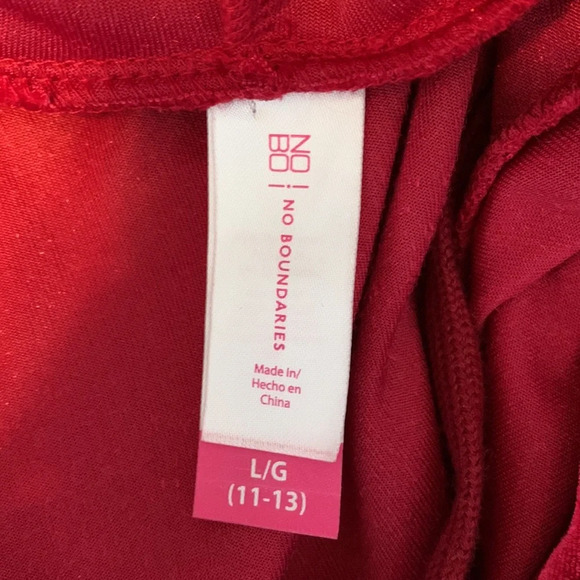 Velvet burgundy wine diagonal rainbow stripe hoodie womens large kids 11-13 - Picture 7 of 7